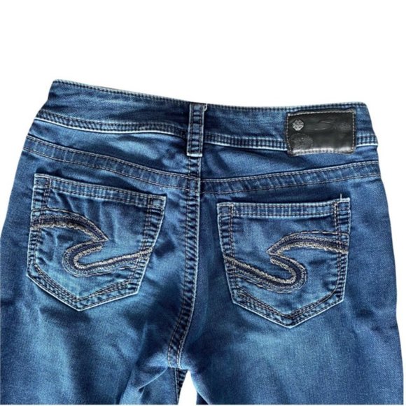 Silver Suki Mid Skinny Joga Jeans Women’s 28x31 Medium Wash Mid Rise - Picture 5 of 8